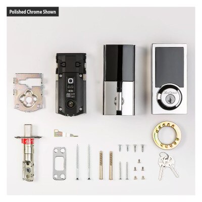 Kwikset 916 Series SmartCode Zigbee Contemporary Touchscreen Deadbolt with Cox, Matte Black